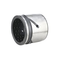 High-performance bushing for construction equipment with press-fit design
