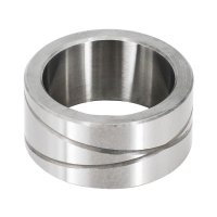 Heat-treated steel bushing component designed for long wear cycles