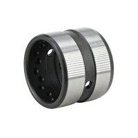 Construction site bushing with hardened surface finish