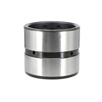 Powder metallurgy bushing with uniform hardness and compact grain