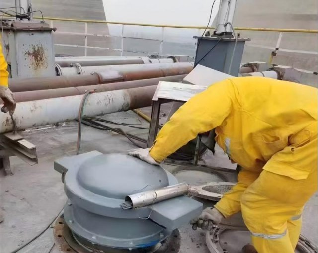 Industrial Dust Deflagration Prevention: Gravity Explosion Relief Valves Installed On-Site