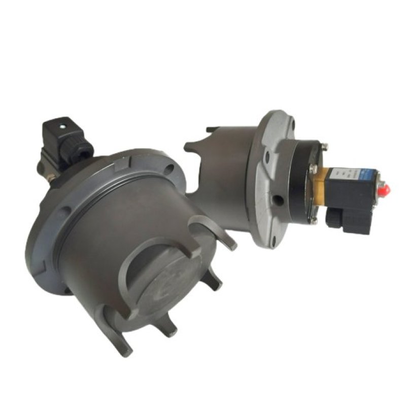Side View of OPTIPOW105 110V60Hz Pulse Jet Valve with Compact Structure