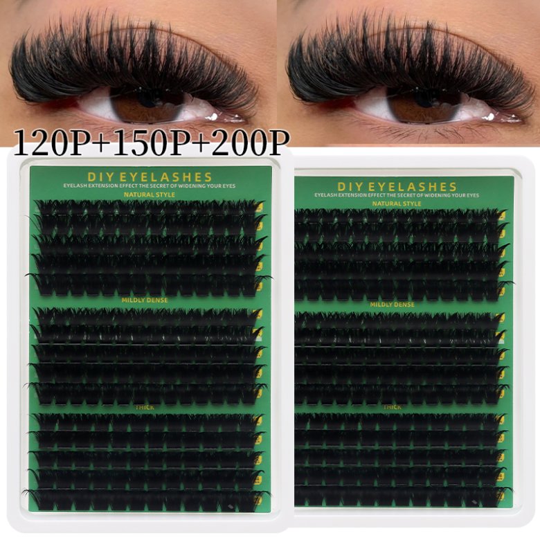 12/14/15 Rows 60D 80D 100D 120D 150D MIX Segmented Eyelash Extension  80+H