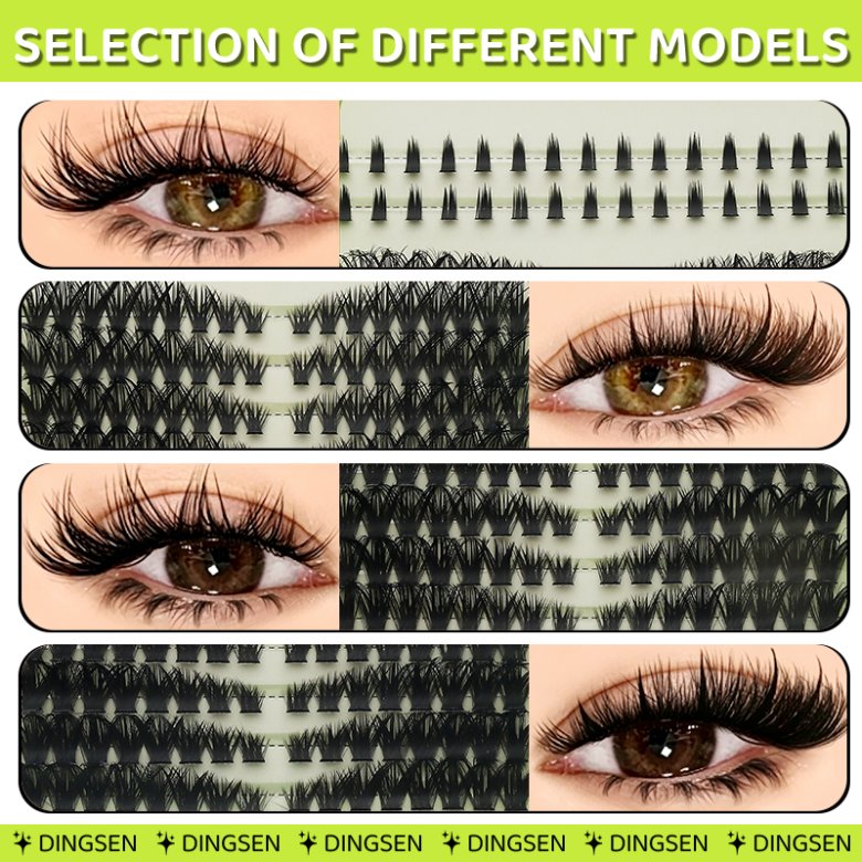 14 Rows Segmented Eyelash Extension with Under Lash F1X-30+40+50PZ