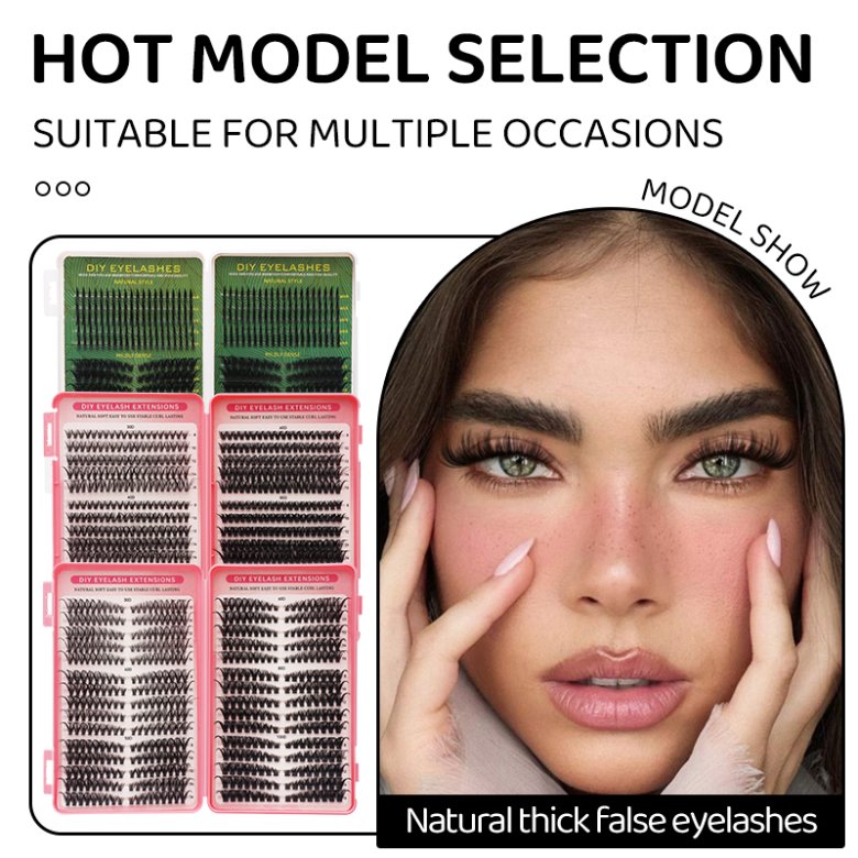 1 Piece Eyelash Book Mix Length with Under Lash