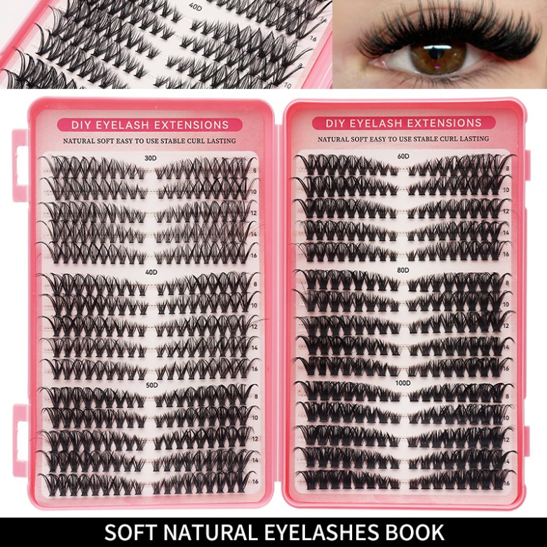 1 Piece Eyelash Book Mix Length with Under Lash