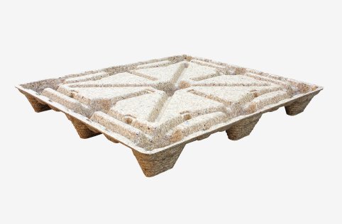 Compressed wood pallet