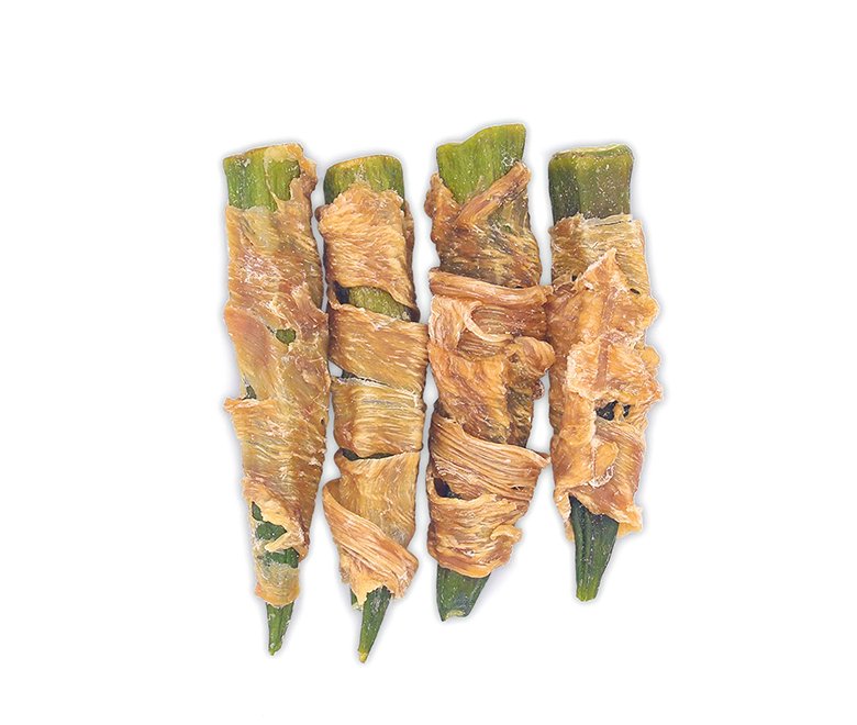 Chicken Wrapped Okra