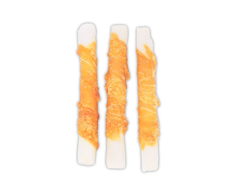 Liver Filled Rawhide Twisted Stick with Chicken