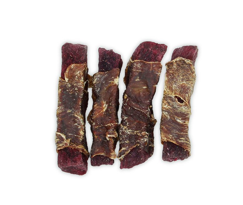 Duck Wrapped Purple Sweet Potato