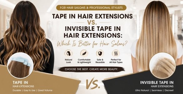 tape in hair extensions vs invisible tape in hair extensions which is better for salon