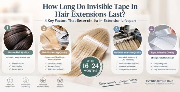How long Do Invisible Tape In Hair Extensions Last