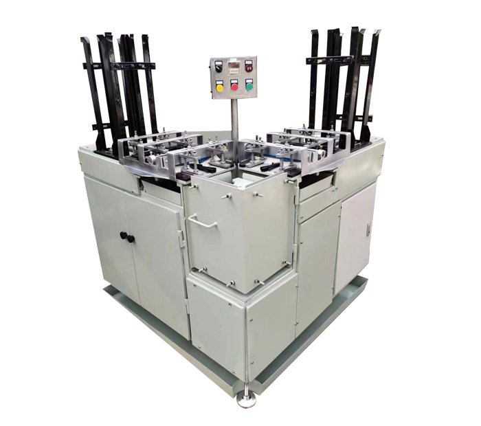 BJQ704 Slat wax-spraying and stacking machine