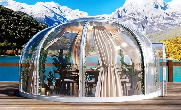 Outdoor Transparent Starry Sky House