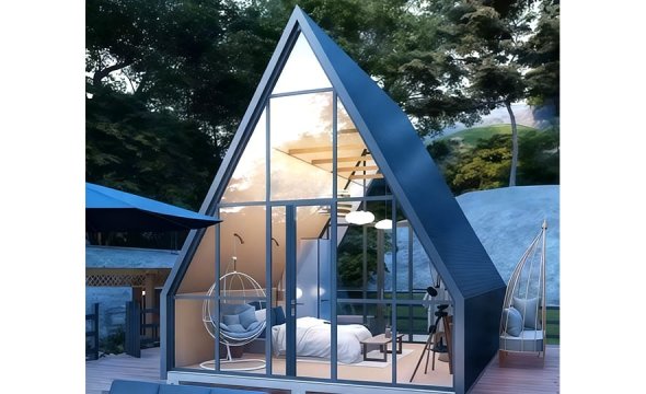 High-Quality Triangular House