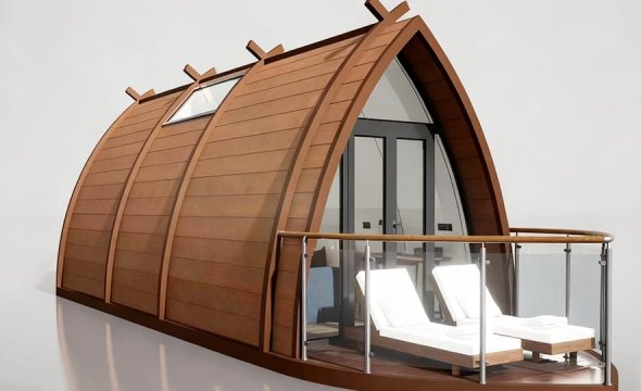 Triangular apartment prefabricated villa
