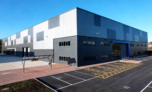 Civil prefab steel structure warehouse