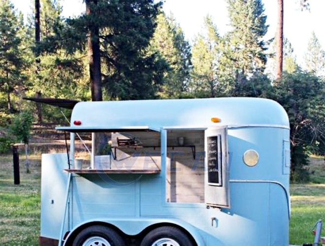 Round Horse type Food Trailer