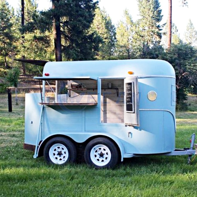Round Horse type Food Trailer