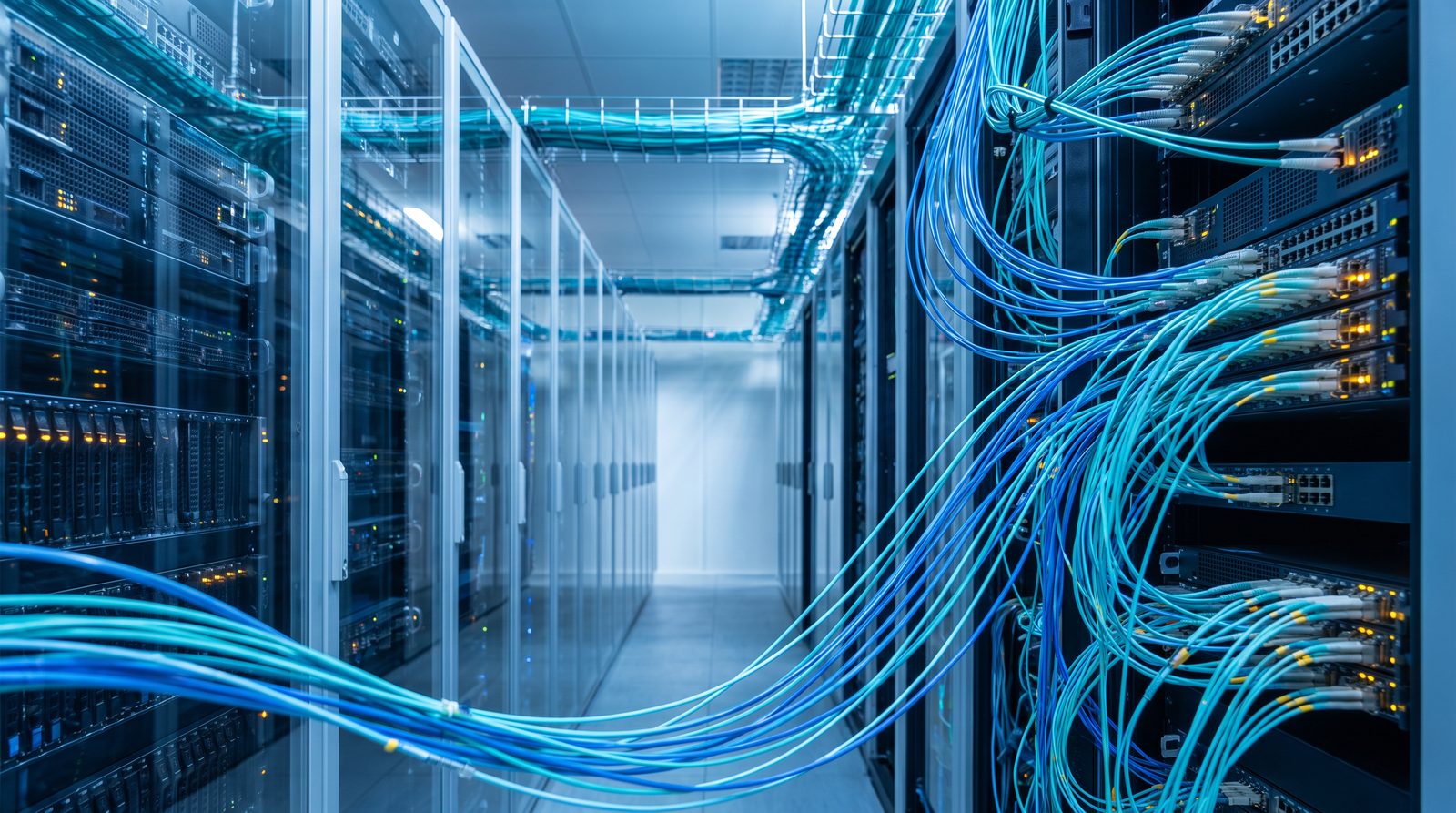 AI data center fiber optic cable demand