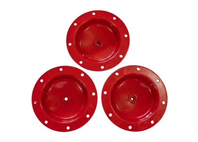 Stamping Hole Red Round Plates