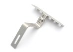 Adjustable solar tile roof hook