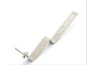 Adjustable solar tile roof hook
