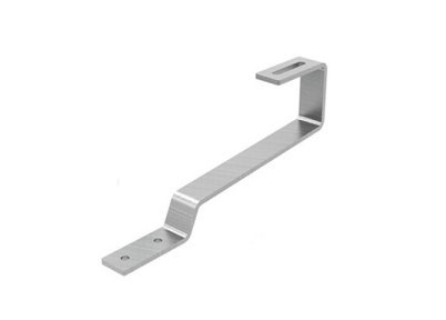 Fixed solar tile roof hook