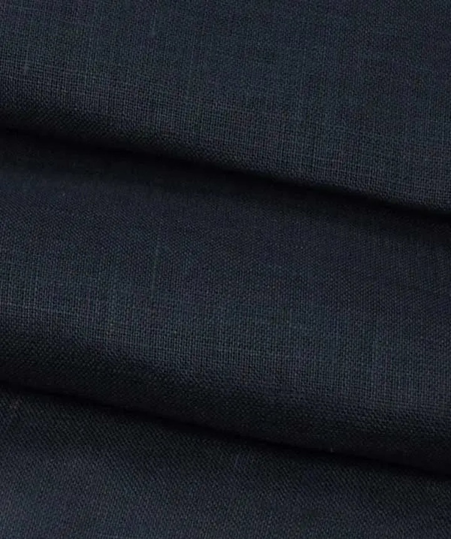 PURE HEMP lightweight muslin fabric in navy blue