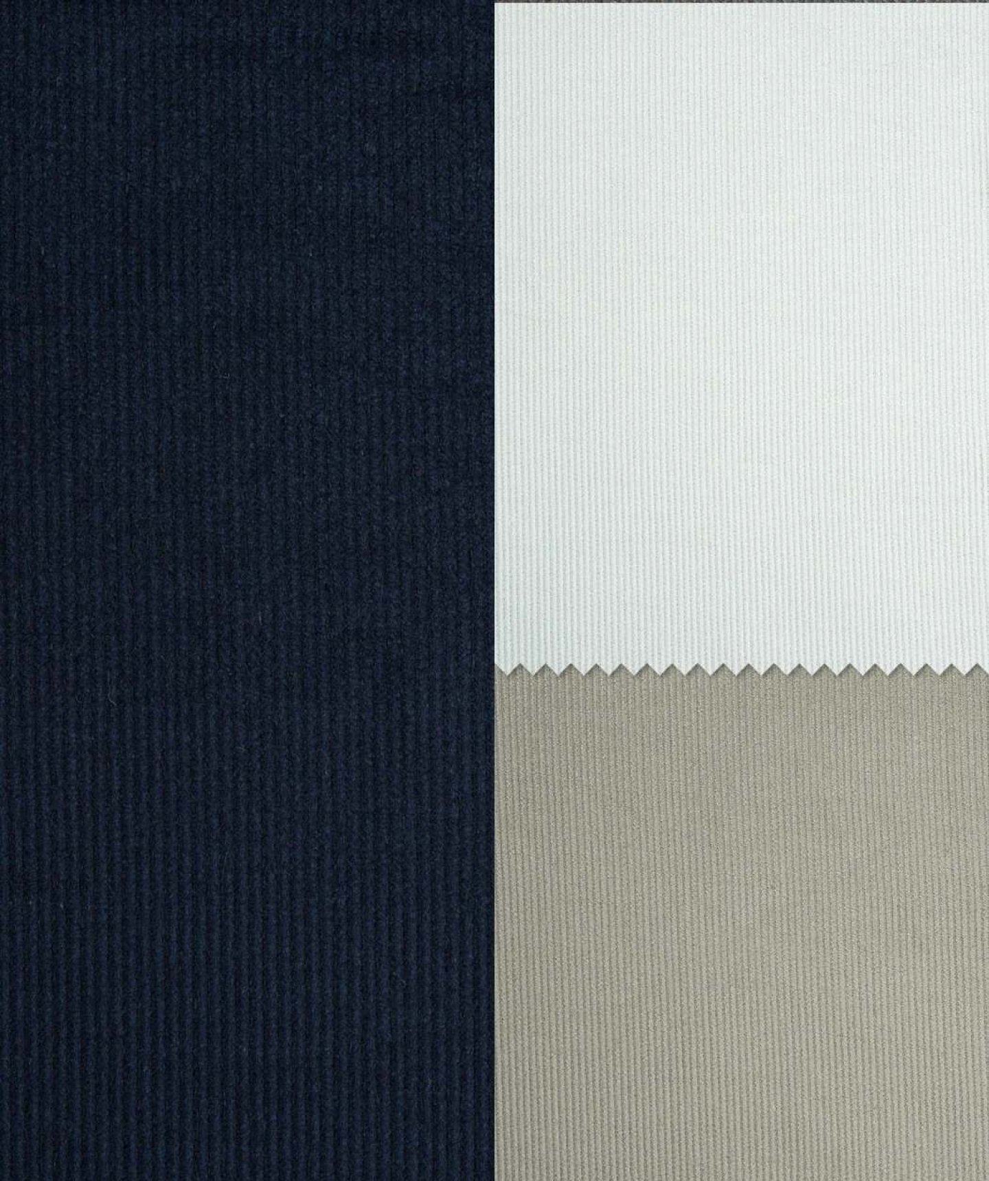 Natural fiber hemp and Tencel corduroy swatch