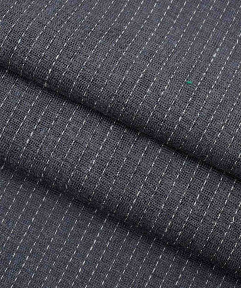 HEMP & TENCEL SINGLE DOTTED LINE YARN DYED WOVEN FABRIC (HL5068)