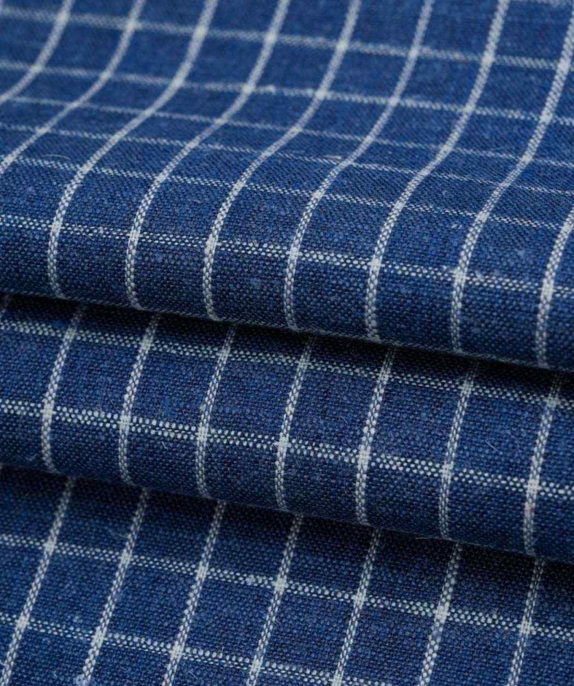 HEMP & TENCEL® LIGHTWEIGHT PLAIN CHECK FABRIC (HL5001Y-J14)