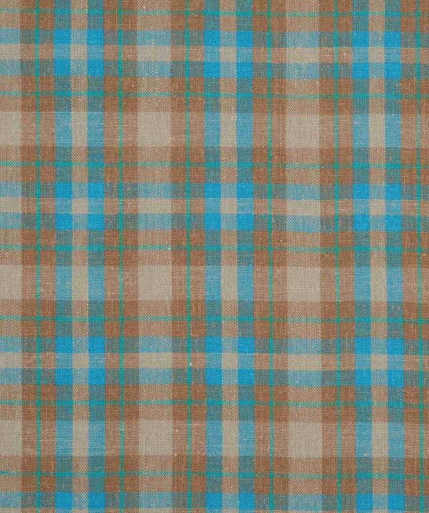 HEMP & TENCEL LIGHT WEIGHT PLAID FABRIC (HL312Y-H01)