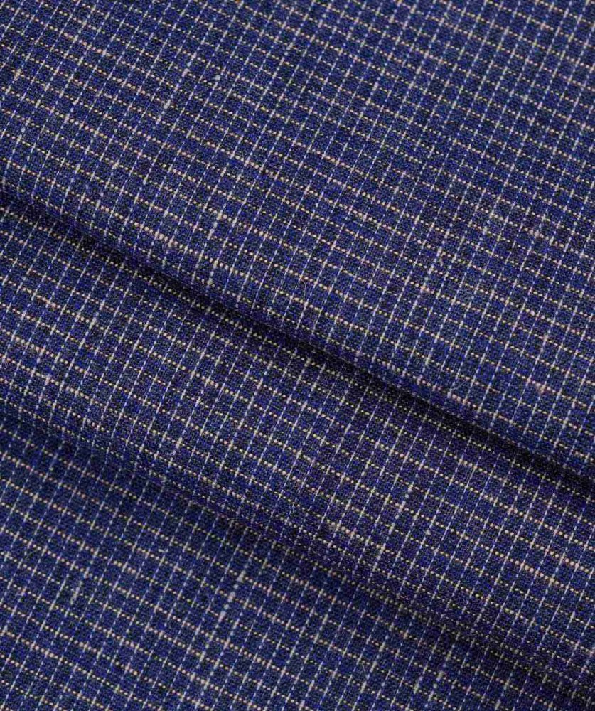 TINY SQUARE PLAID HEMP BLEND WOVEN FABRIC (HP5813Y)