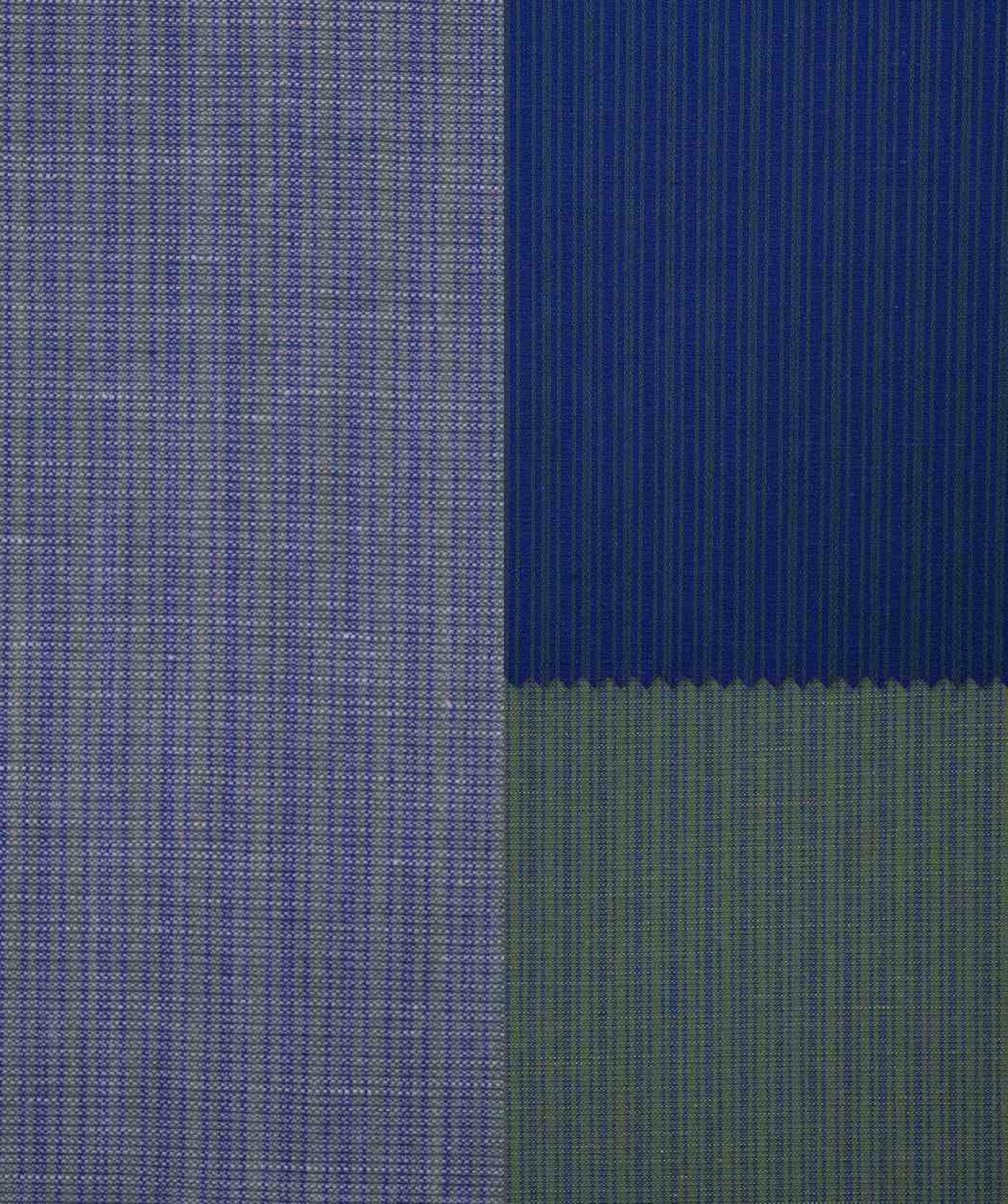 Organic cotton blend serried stripe fabric detail