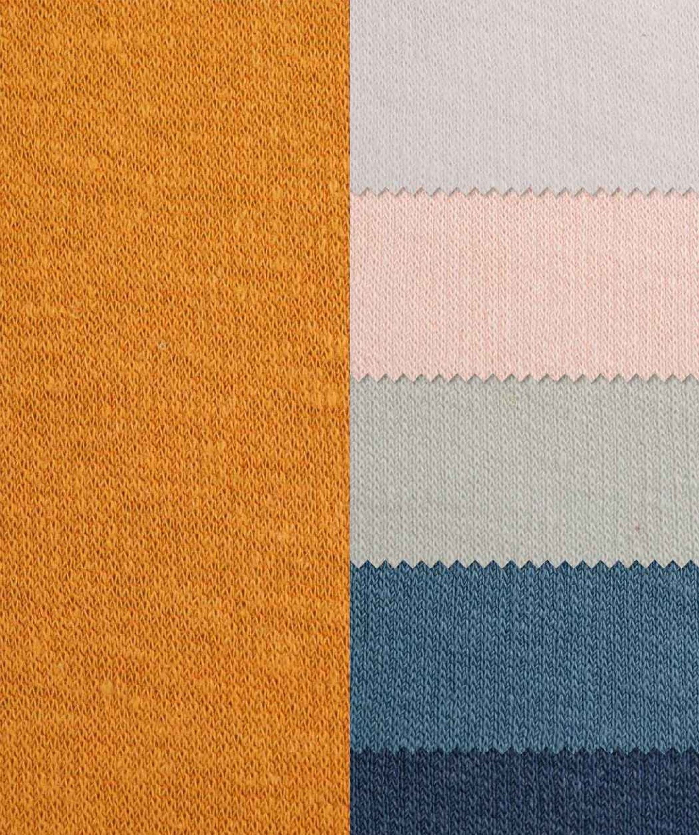 hemp tencel knit fabric close-up