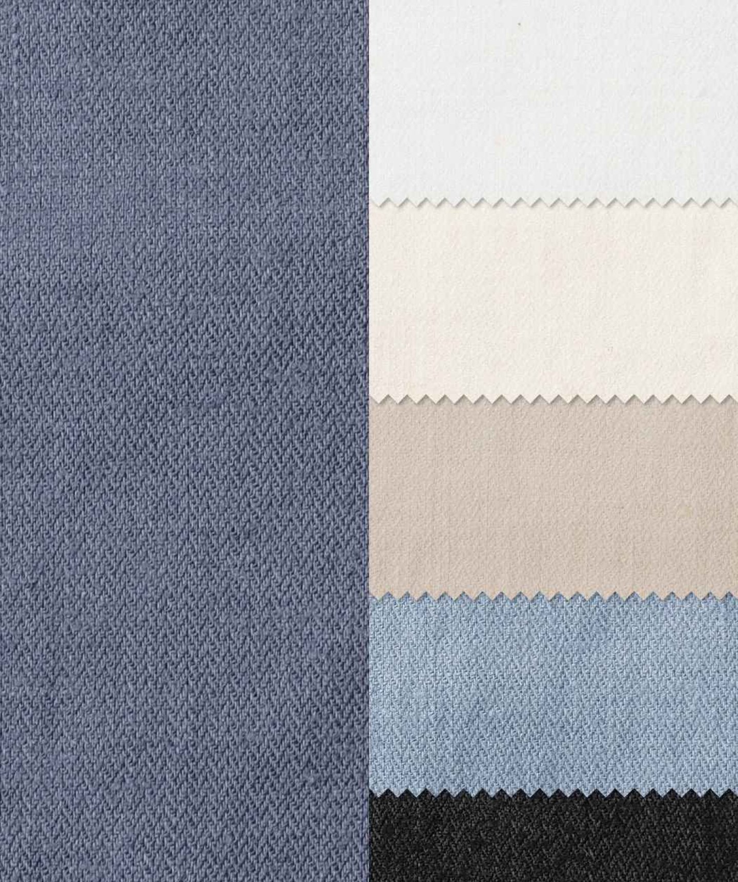 Hemp blend herringbone weave for urban wear