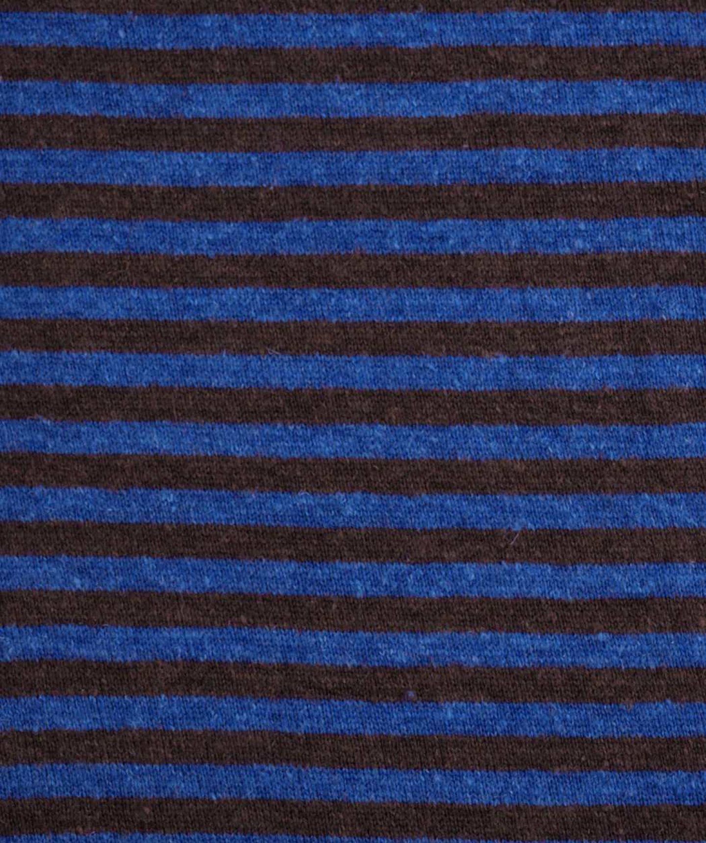 Stylish Blue and Brown Stripe Knit Fabric