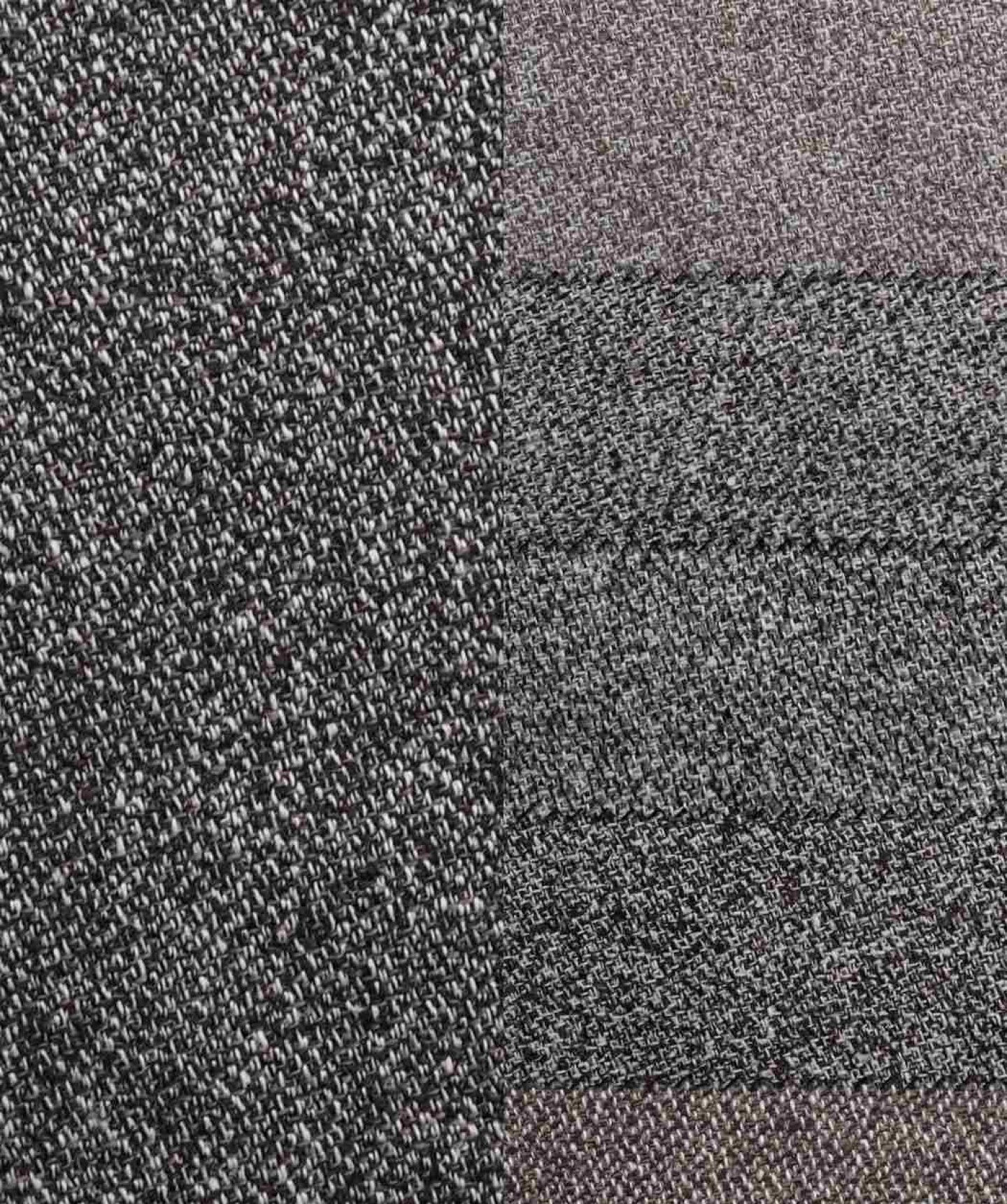 Fancy yarn textured herringbone textile