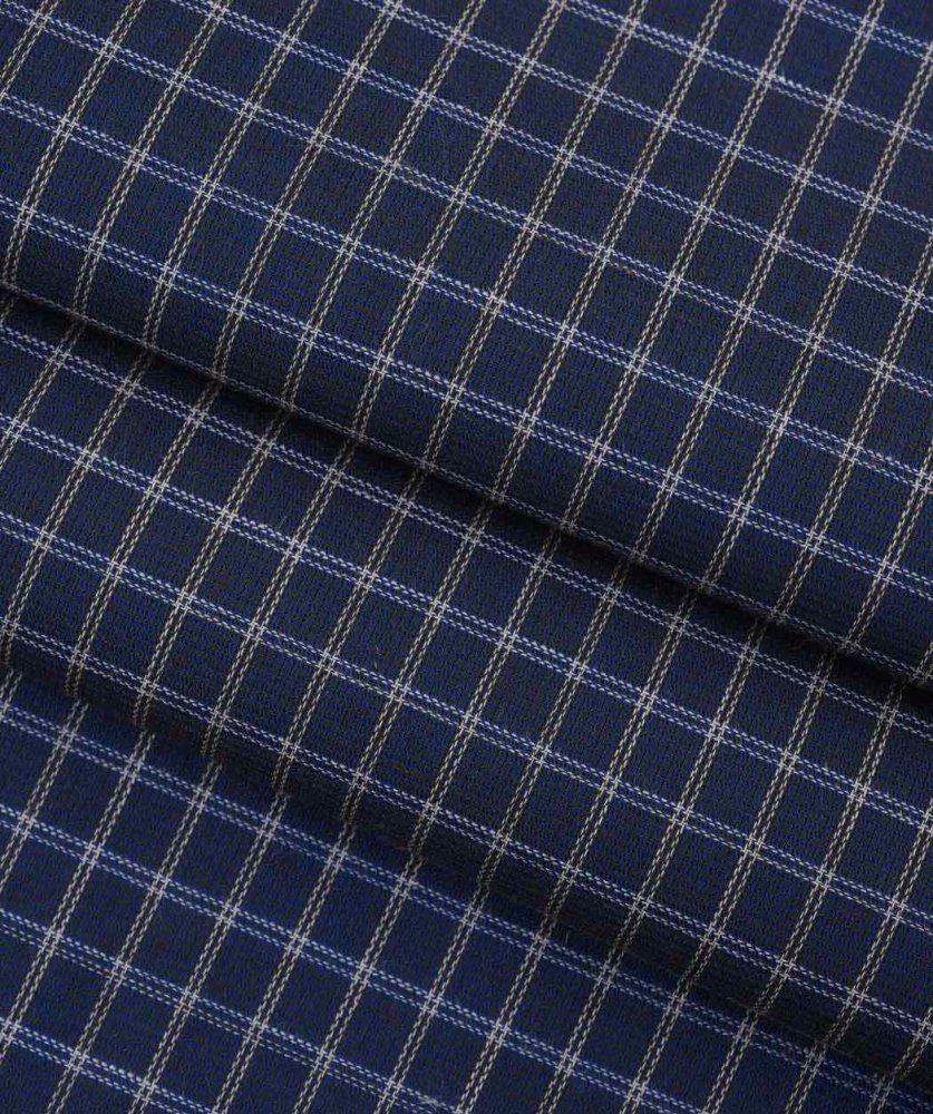 HEMP & ORGANIC COTTON BLEND JACQUARD PLAID FABRIC (GH5078)
