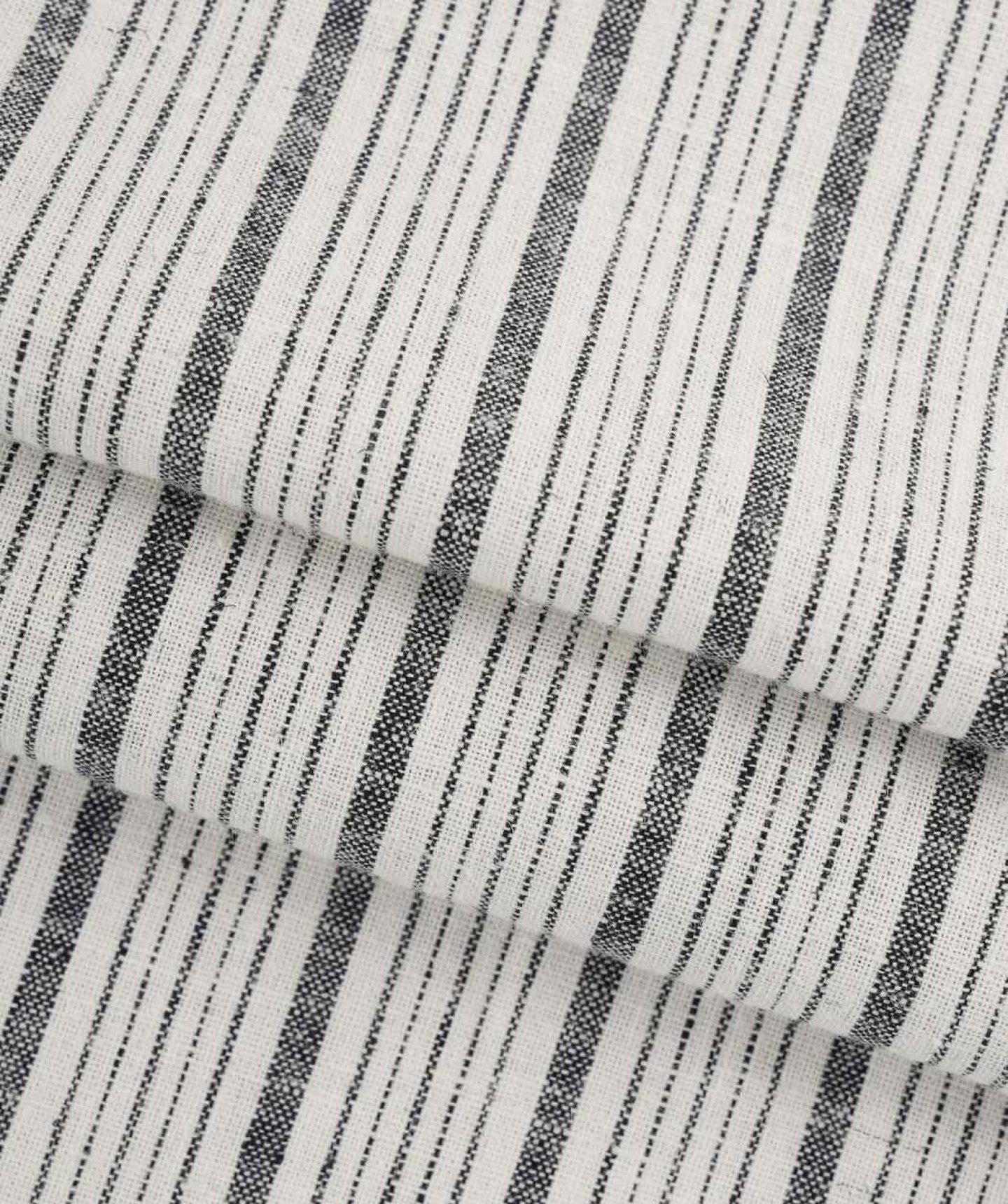 Sustainable hemp and organic cotton stripe material