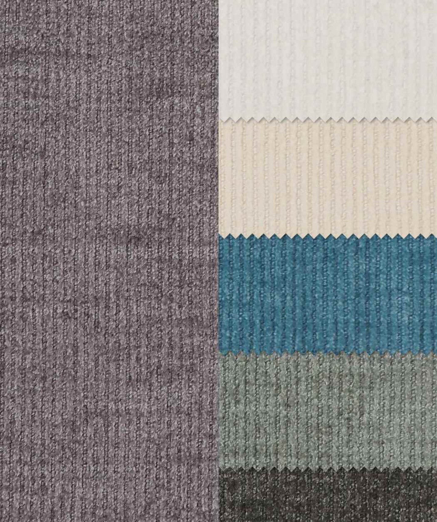 Eco-friendly hemp blend corduroy fabric detail