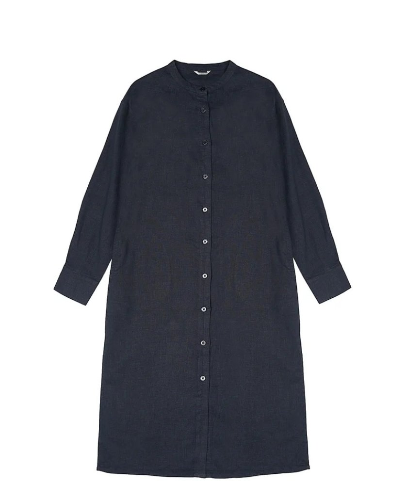 HEMP TENCEL WOMEN'S WOVEN SHIRT DRESS