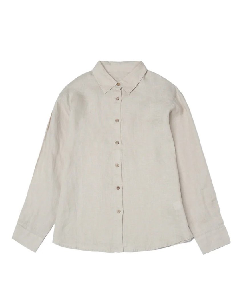 WOMEN'S HEMP LAPEL SHIRT