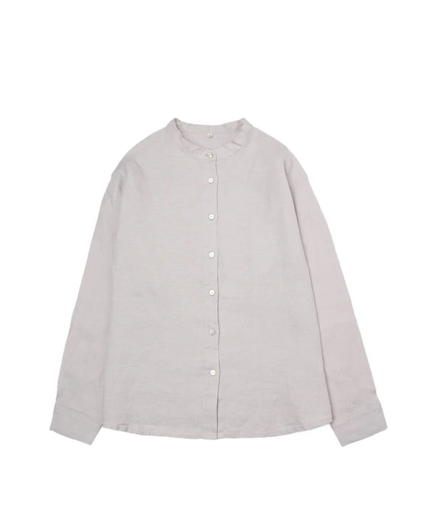 HEMP WOMEN'S STAND-UP COLLAR SHIRT