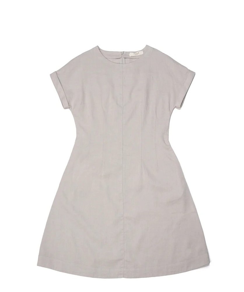 HEMP WOMEN'S DROPPED-SHOULDER DRESS A-SKIRT