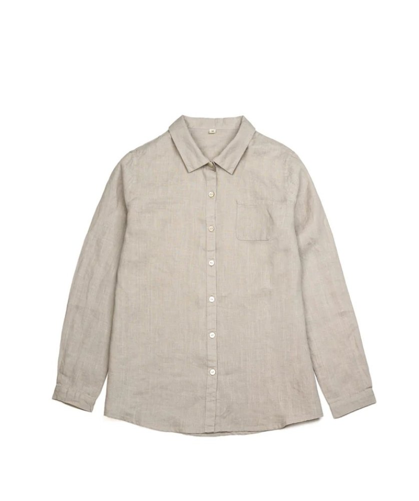 HEMP & TENCEL WOMEN'S COLORED SHIRT