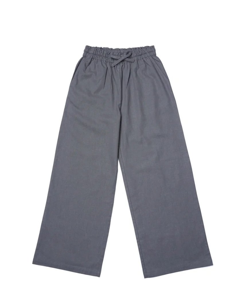 HEMP ORGANIC COTTON WOMEN'S WOVEN WIDE-LEG PANTS