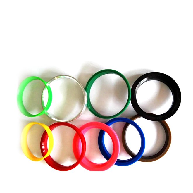 Car Wheel Centering Hub Rings Colorful Wheel Bore Center Collar Aluminum/Plastic Hub Rings