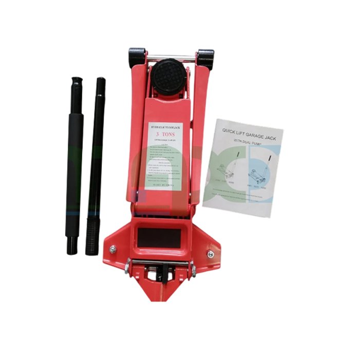 CE/ISO9001 Certificate 3t, 4t, 5t Low Profile Hydraulic Garage Jack Fast Lifting, Dual Pump